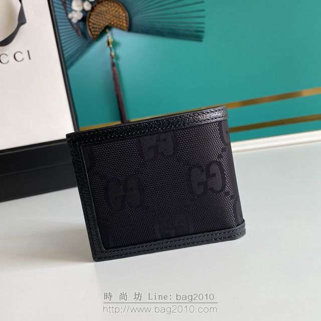Gucci古馳包包 G家新款錢包 款號:625573 古奇黑色原廠皮晶片版男士短夾錢包  gdj1311
